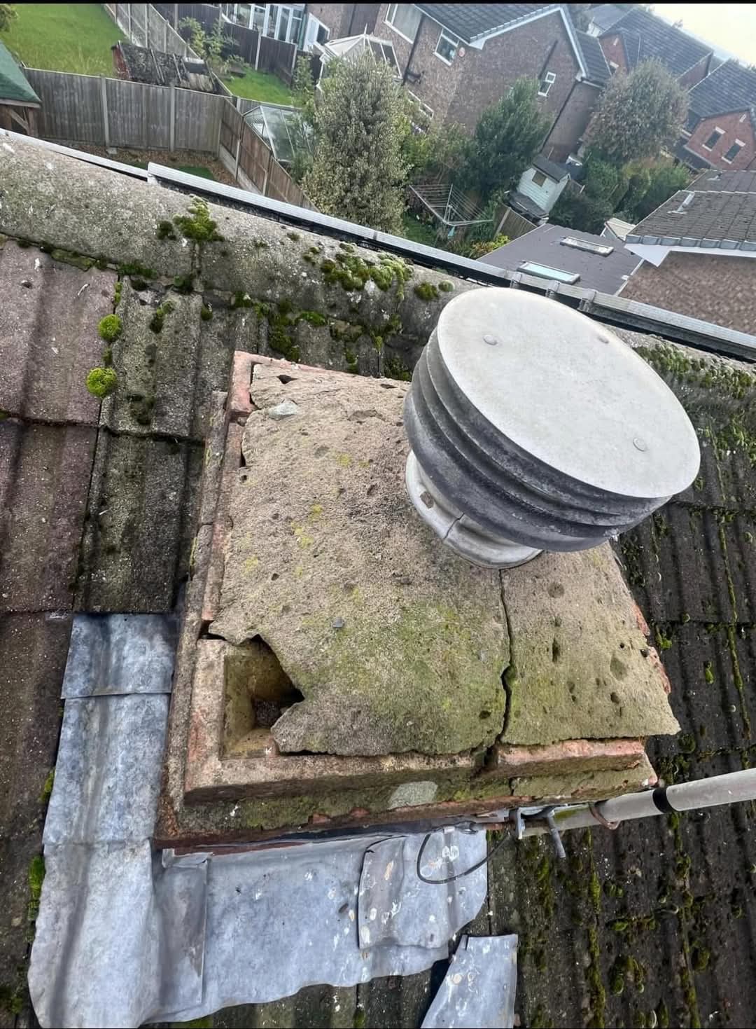 before chimney repair