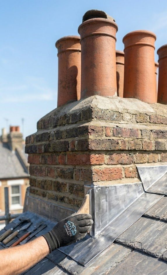 flashing on a chimney